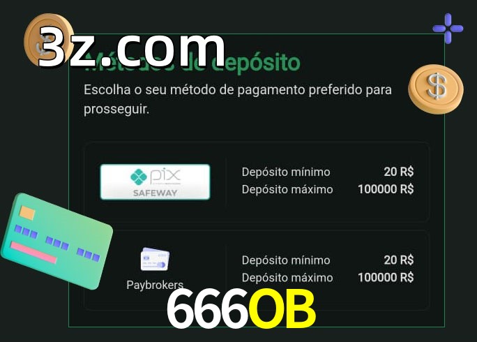 O cassino 666OBbet oferece uma grande variedade de métodos de pagamento